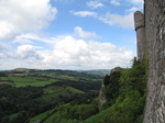 SX16125 View past walls of Carreg Cennen Castle.jpg